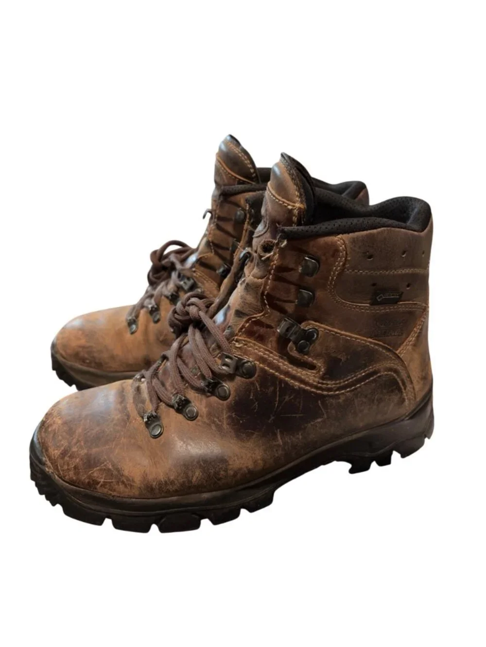 Cabelas Meindl Mens Gore-Tex Leather Hiking Boots Sz 8.5 D Brown Durable Outdoor